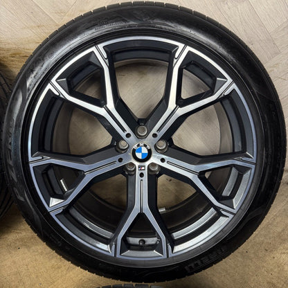 21'' GENUINE BMW X5 X6 G05 G06 741M M SPORT ALLOYS WHEELS ALLOYS TYRES