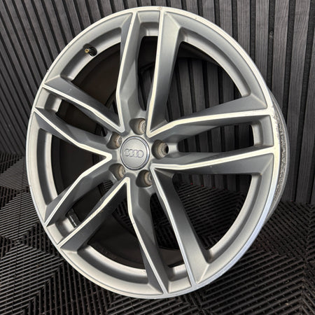 1X 20'' GENUINE AUDI A6 S LINE C7 8.5J ET43 BLACK EDITION WHEEL ALLOY 4G9601025N