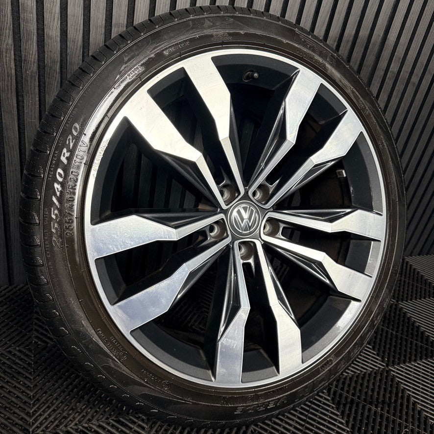 1X 20'' VW Tiguan Suzuka R Line 5NA601025G Grey DC Alloy Tyre Wheel Genuine