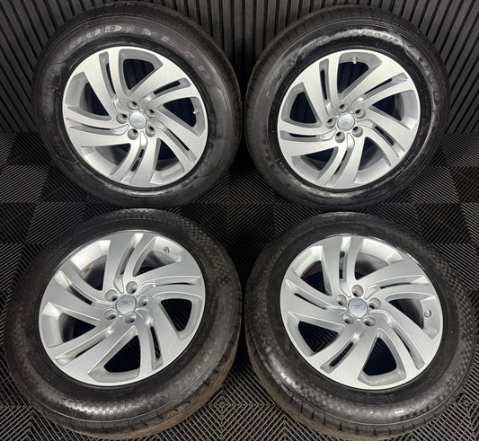 18'' GENUINE RANGE ROVER EVOQUE SILVER DISCOVERY SPORT LAND ALLOY WHEELS TYRES