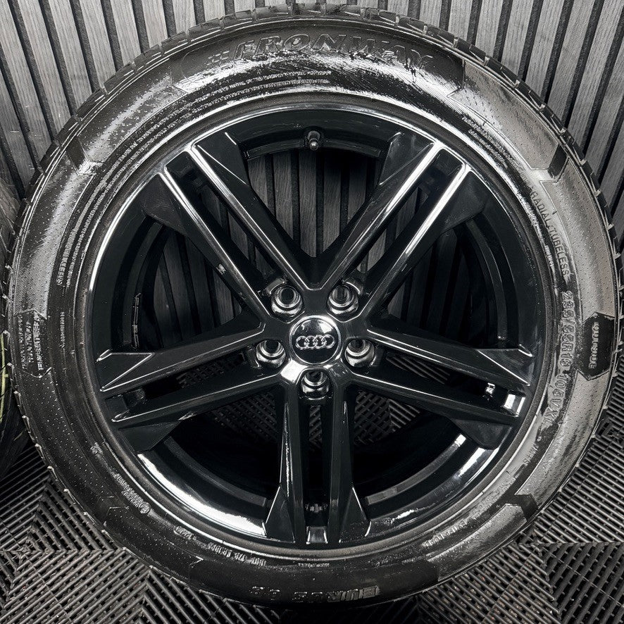 19'' Audi Q5 Black S Line Alloy Wheels Tyres 5X112 80A601025G Genuine
