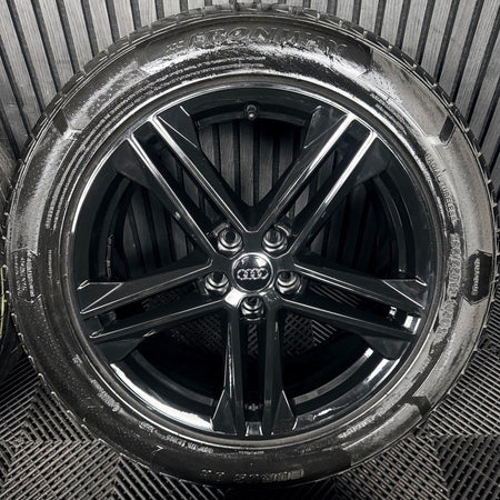 19'' Audi Q5 Black S Line Alloy Wheels Tyres 5X112 80A601025G Genuine
