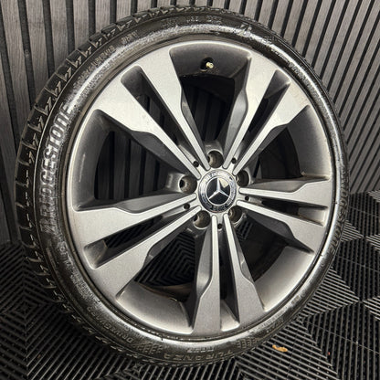 1X 18" GENUINE MERCEDES A B CLASS CLA SPORT ALLOY WHEELS TYRE W246 A2464010400