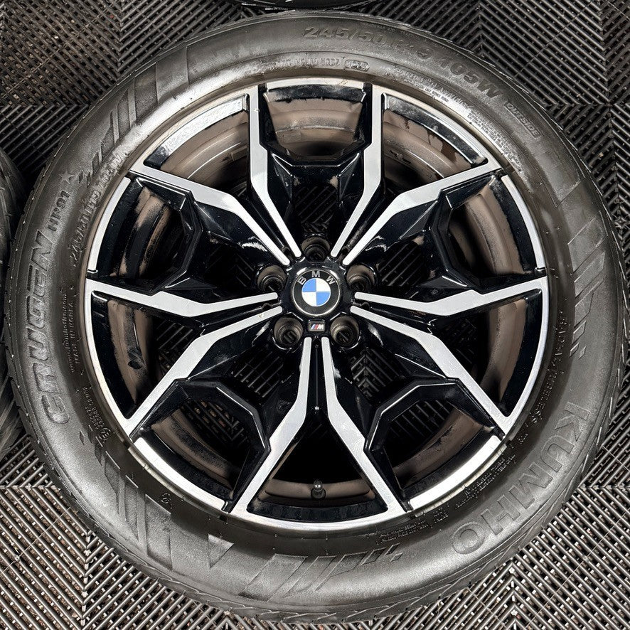 19'' Bmw X3 X4 G01 G02 887 M Sport Alloy Wheels Tyres Alloys 7916263 Genuine