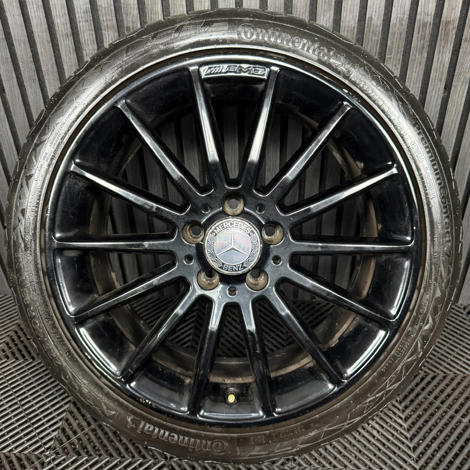 1X 18'' Amg Mercedes A Class CLA Black Alloy Wheel A1764010200 W176 Genuine