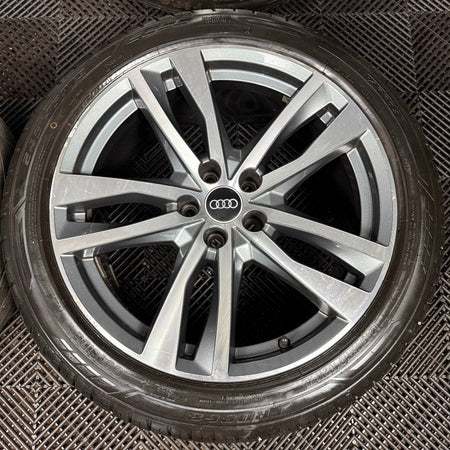 19'' Audi A6 C8 S Line 5 Double Spoke Alloy Wheels Tyres 4K0601025H Genuine