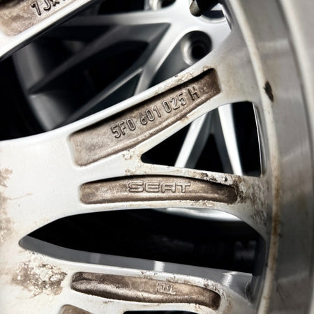 17'' Seat Leon MK3 MK2 FR Silver Alloy Wheels Alloys Tyres 5F0601025H Genuine