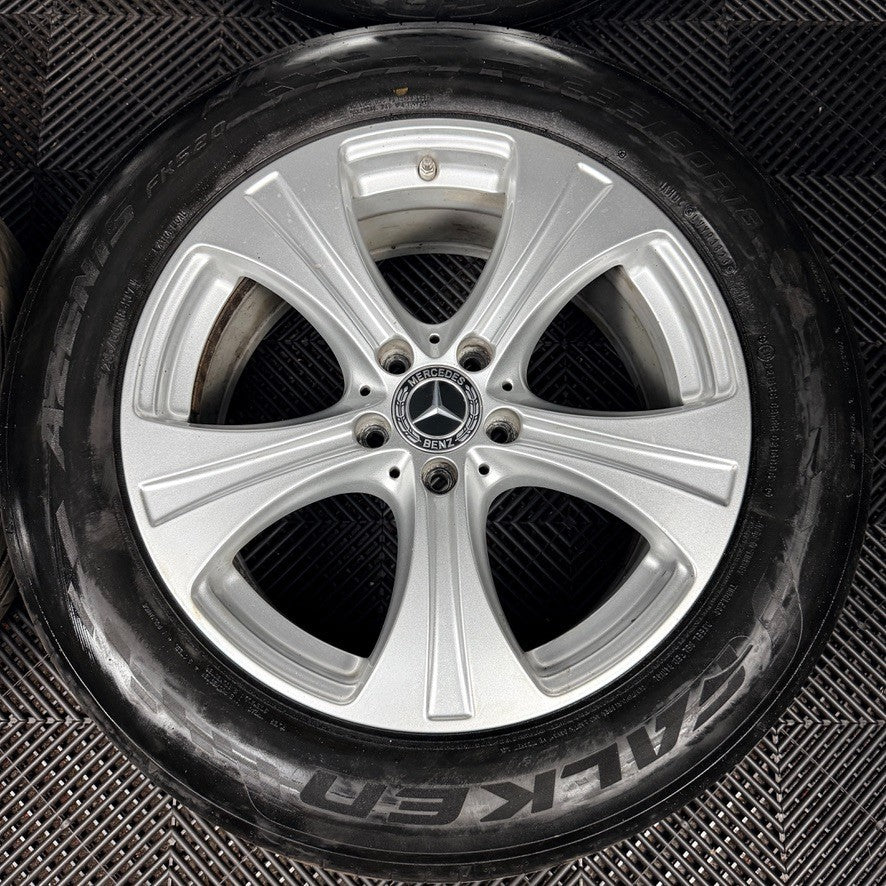 18'' Mercedes GLC Silver 5 Spoke Alloy Wheels Tyres Alloys A2534010800 Genuine