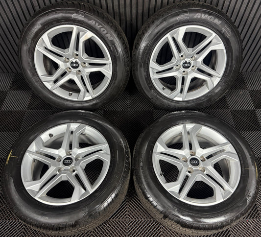 18'' GENUINE AUDI Q5 5 STAR SPOKE ALLOY WHEEL TYRES 5X112 80A601025BD
