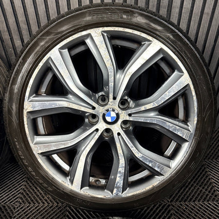 19'' BMW X1 511 F48 Grey DC Alloy Wheels Tyres 6851785 Genuine