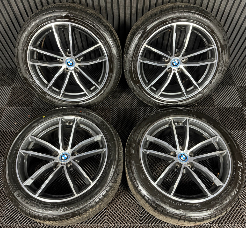 18" GENUINE BMW 5 SERIES 4 662 GREY DC M SPORT G30 G31 ALLOY WHEEL TYRES 7855081