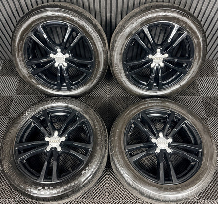 18'' Audi Q3 S Line 5 Double Spoke Black Alloy Wheels Tyres Alloys Genuine