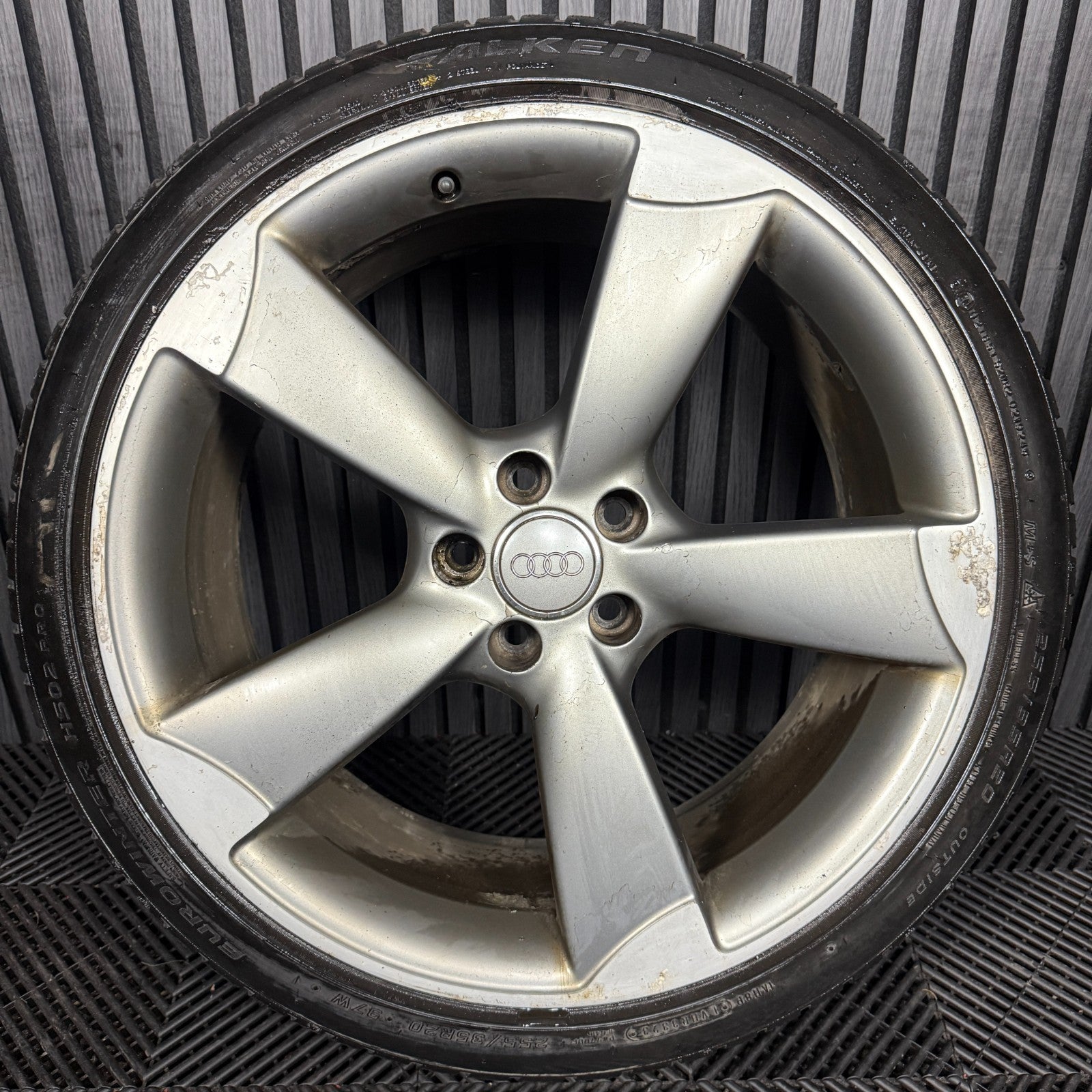 1X 20'' GENUINE AUDI A6 S LINE C7 ROTOR BLACK EDITION WHEEL ALLOY 4G9601025BP
