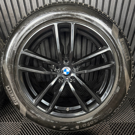 19'' GENUINE BMW X3 X4 G01 G02 698 BLACK M SPORT WHEELS TYRES ALLOYS 8010267