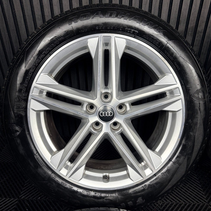 19'' Audi Q5 5 Double Spoke S Line Alloy Wheels Tyres 5X112 80A601025G Genuine
