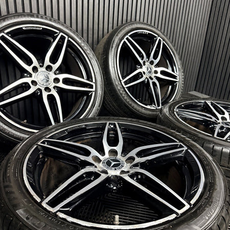 19'' Mercedes AMG E Class W213 Black DC Sport Alloy Wheels Tyres Alloys Genuine