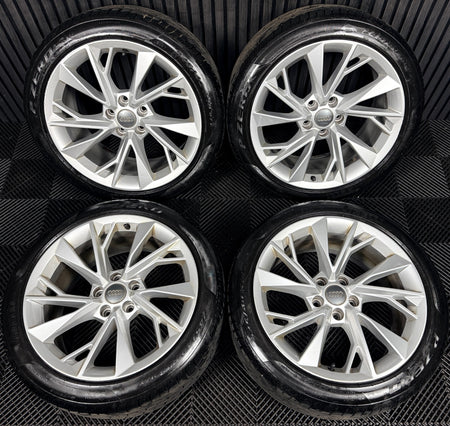 18" Audi A5 Silver Multispoke Alloy Wheels Alloys Tyres 8W0601025FM Genuine