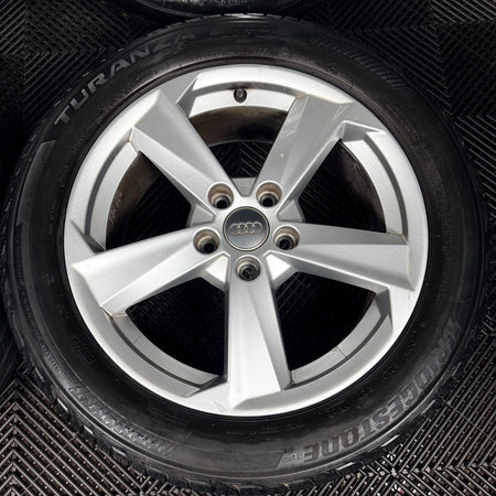 17'' Audi Q2 5 Spoke Alloy Wheels Tyres Alloys 81A601025B Genuine