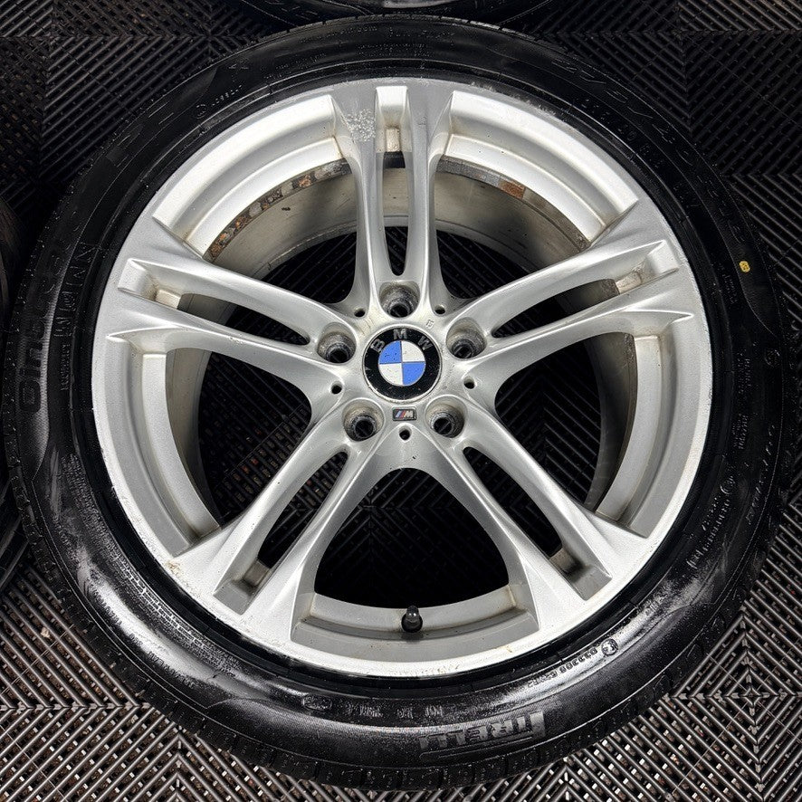 18'' BMW 5 Series 613 Silver M Sport F10 F11 Alloy Wheels Tyres Alloys Genuine