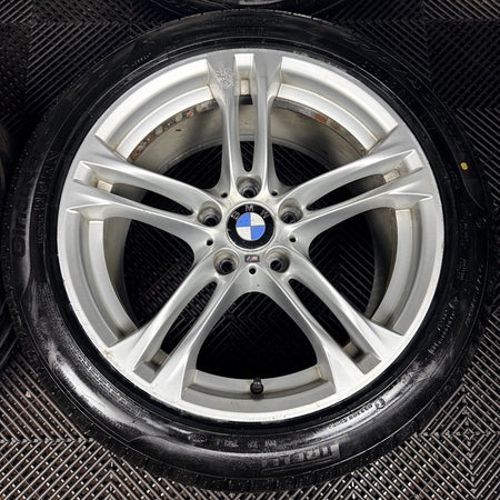 18'' BMW 5 Series 613 Silver M Sport F10 F11 Alloy Wheels Tyres Alloys Genuine