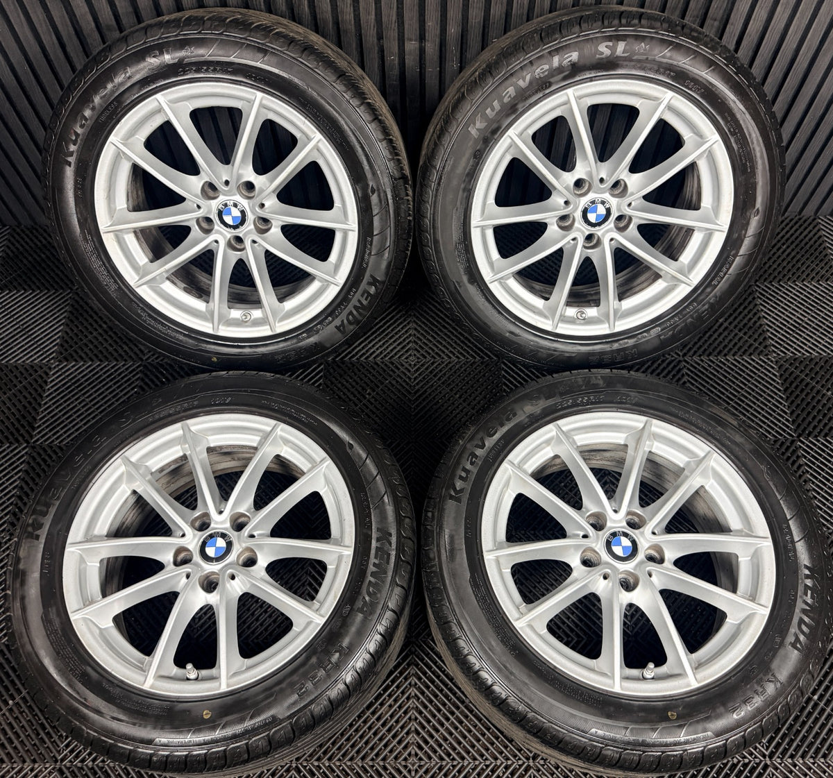 17" Bmw 5 Series 618 Silver Multispoke G30 G31 Alloy Wheel Tyres 6868217 Genuine
