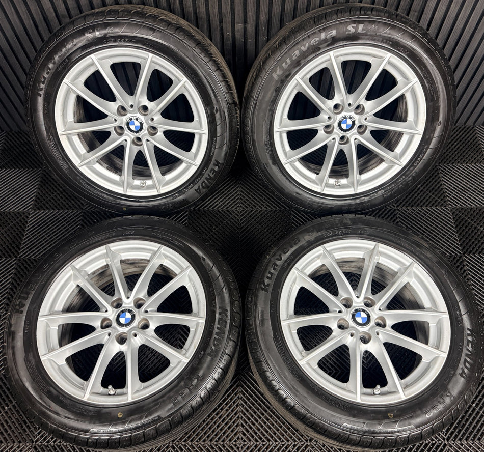 17" Bmw 5 Series 618 Silver Multispoke G30 G31 Alloy Wheel Tyres 6868217 Genuine