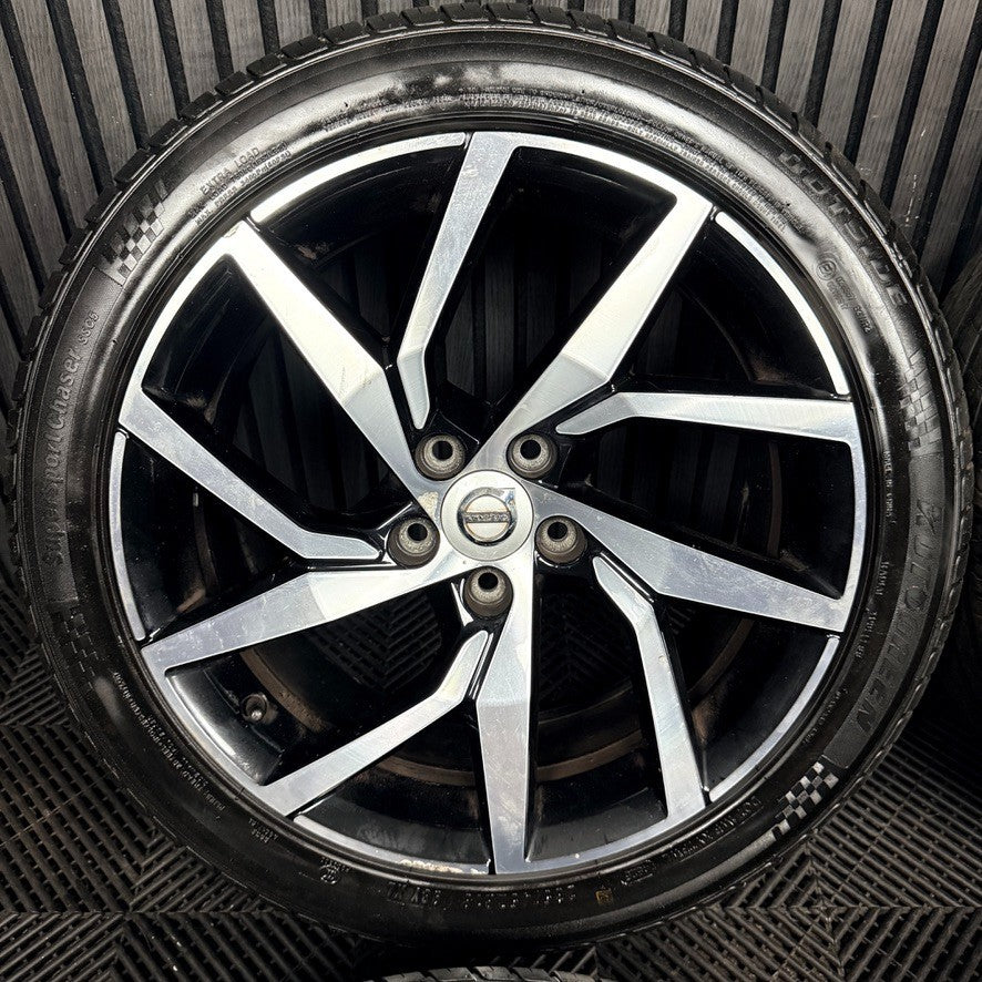 18'' Volvo S60 V60 Y Spoke Black DC Wheels Tyres Alloys 5X108 31471311 Genuine