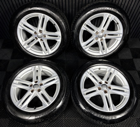 19'' Audi Q5 5 Double Spoke S Line Alloy Wheels Tyres 5X112 80A601025G Genuine