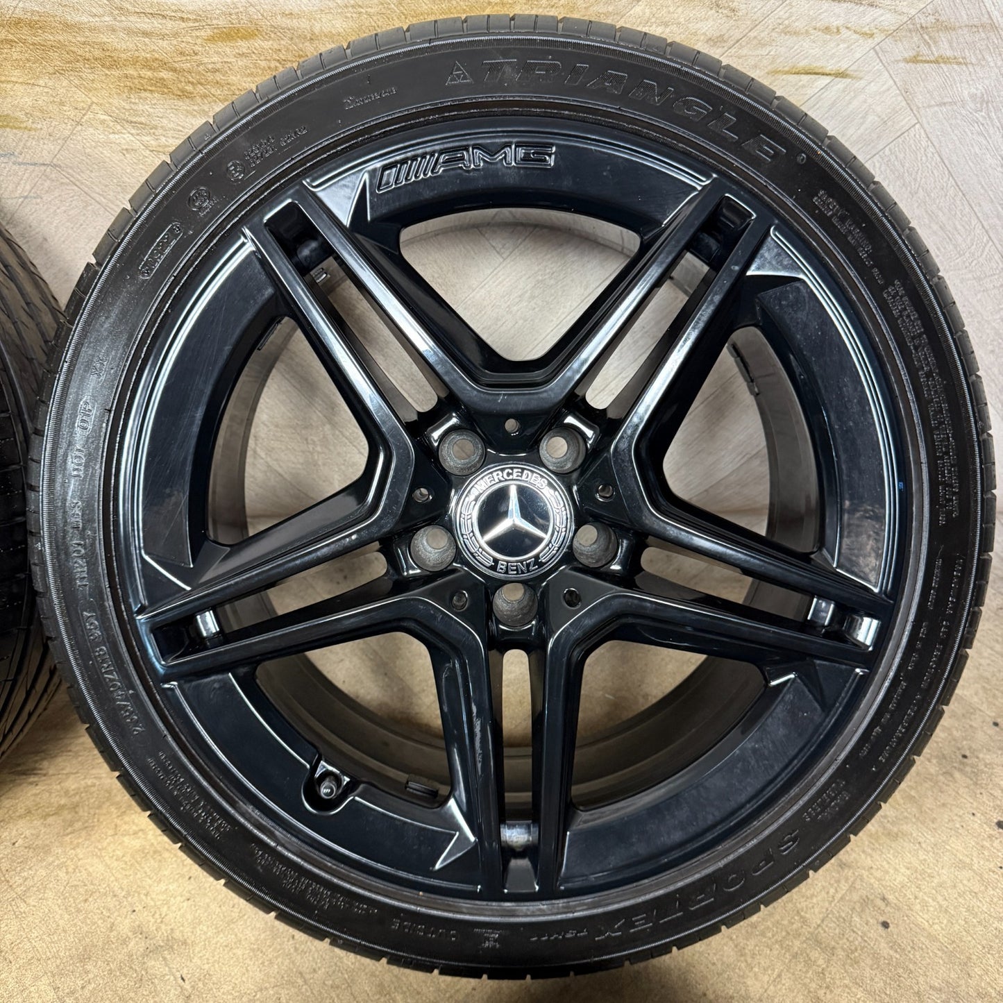 18'' GENUINE MERCEDES AMG A CLASS CLA A35 CLA35 BLACK WHEELS TYRES ALLOYS W177