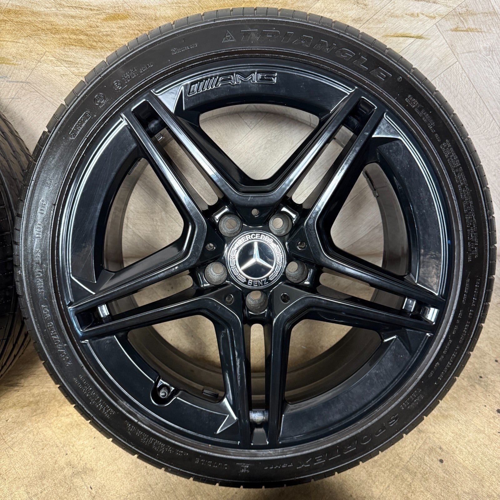18'' GENUINE MERCEDES AMG A CLASS CLA A35 CLA35 BLACK WHEELS TYRES ALLOYS W177