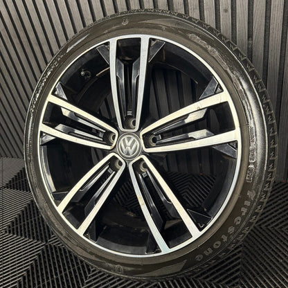 1X 18'' GENUINE VW GOLF GTD SEVILLE GT GTI MK7 ALLOY WHEEL TYRE 5G0601025CM
