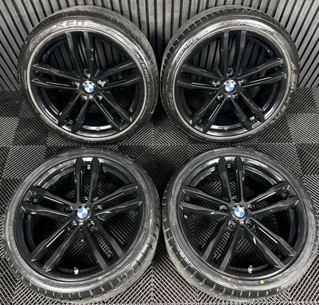 19" BMW 3 Series 704 Black M Sport F30 F31 F32 E90 Alloy Wheels Tyres Genuine