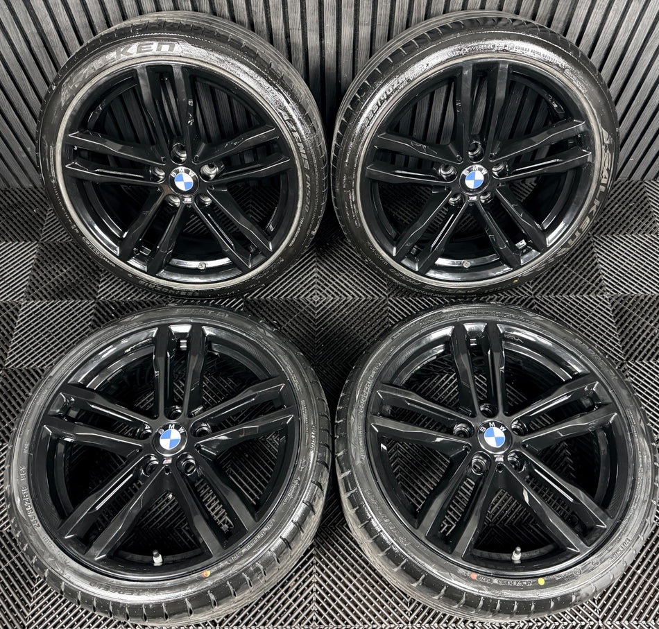 19" BMW 3 Series 704 Black M Sport F30 F31 F32 E90 Alloy Wheels Tyres Genuine