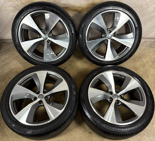 21'' GENUINE AUDI Q7 S LINE RS ALLOY WHEELS ALLOYS TYRES 4M0601025E 5X112