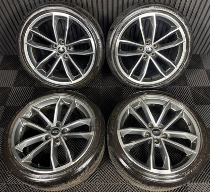 19'' GENUINE AUDI A5 S LINE S5 ALLOY WHEELS ALLOYS TYRES 8W0601025DF