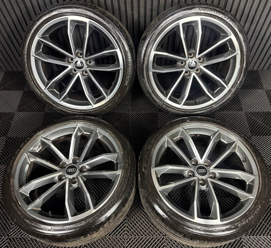 19'' GENUINE AUDI A5 S LINE S5 ALLOY WHEELS ALLOYS TYRES 8W0601025DF