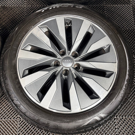 18'' Audi A6 C8 Multispoke Grey DC Spoke Alloy Wheels Tyres 4K0601025B Genuine