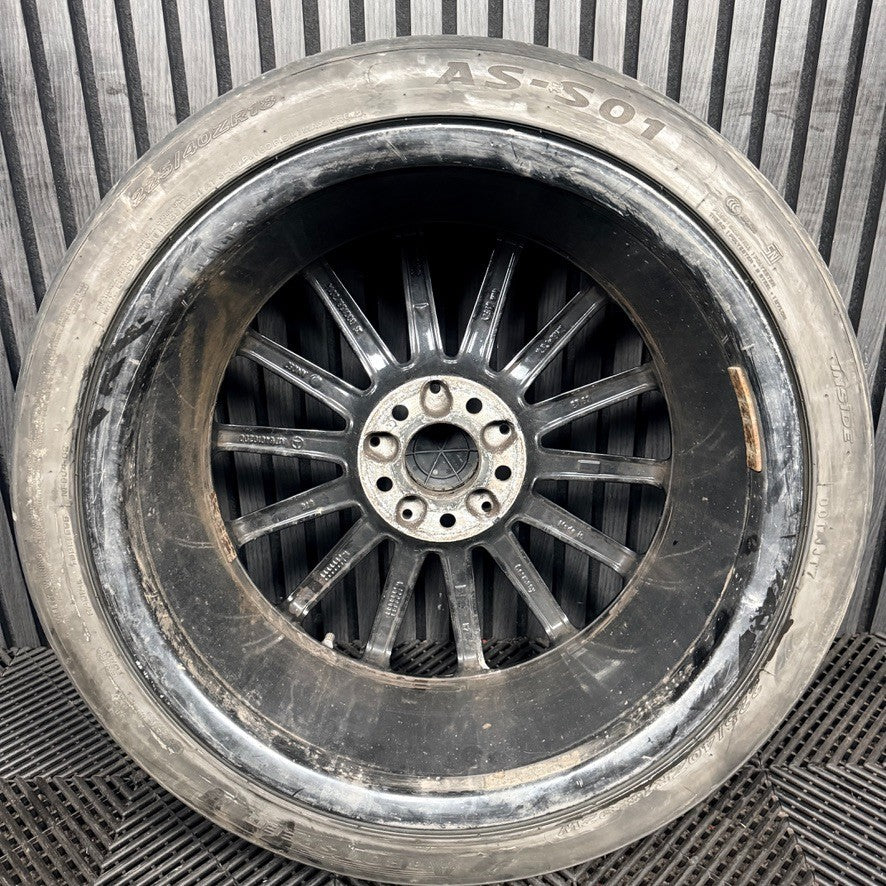 1X 18'' Mercedes AMG A Class CLA W176 Black Alloy Wheel Tyre A1764010200 Genuine