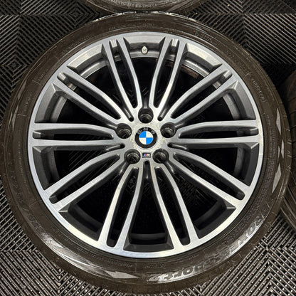 19'' GENUINE BMW 5 SERIES 664 M SPORT G30 G31 GREY DC ALLOY WHEELS TYRES ALLOYS