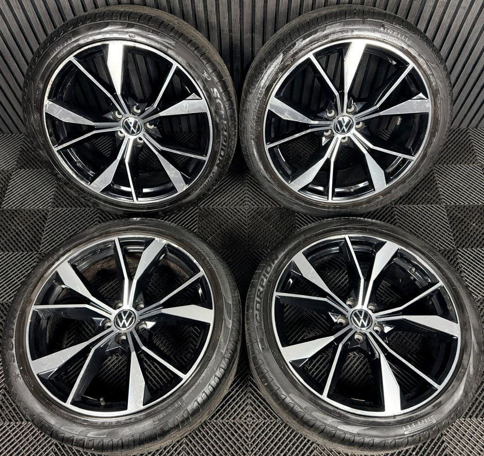 20'' VW Tiguan R Line Misano Alloy Wheels Tyres Alloys 5NA601025AH Genuine