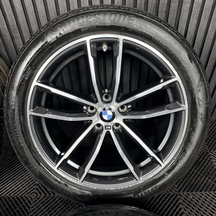 18" Bmw 5 Series 4 662 Grey Dc M Sport G30 G31 Alloy Wheel Tyres 7855081 Genuine