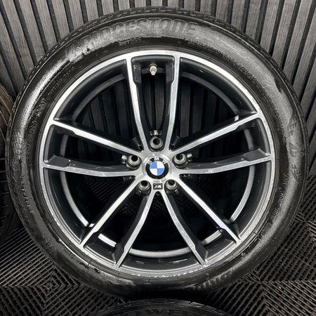 18" Bmw 5 Series 4 662 Grey Dc M Sport G30 G31 Alloy Wheel Tyres 7855081 Genuine