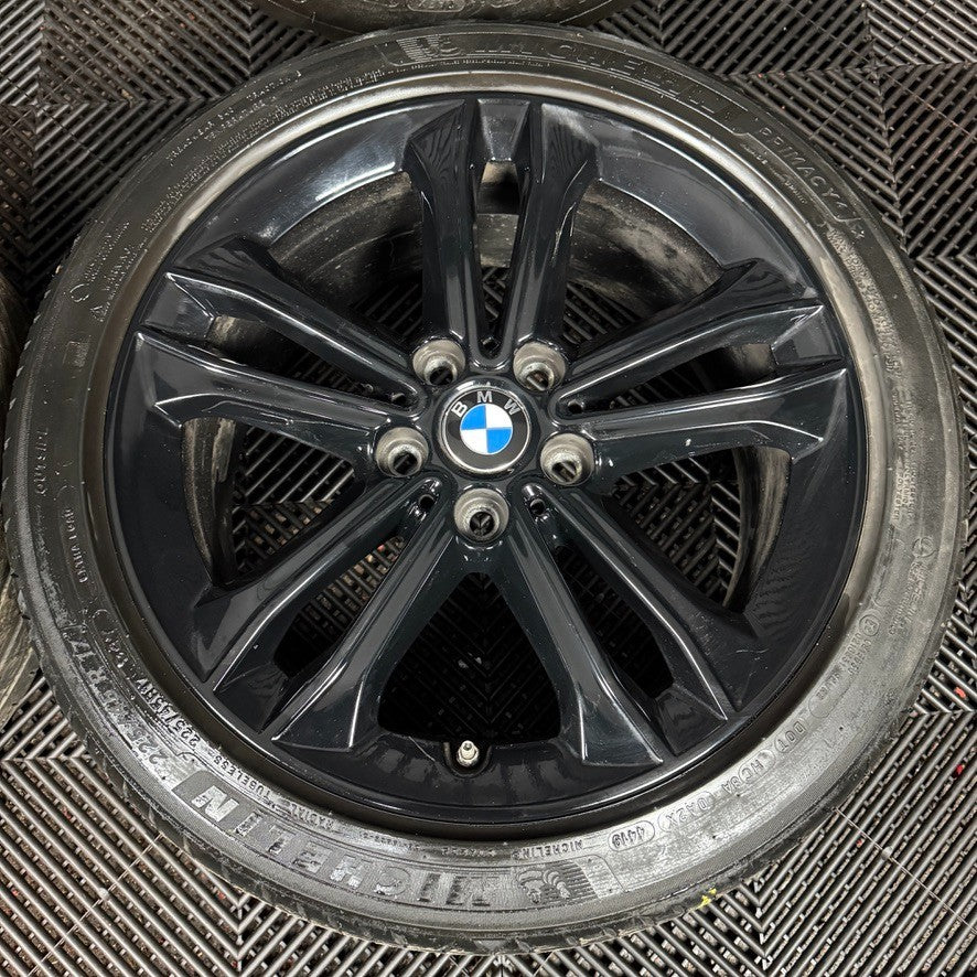 17'' GENUINE BMW 1 SERIES 2 F40 F41 F44 149 BLACK ALLOY WHEELS TYRES 6856087