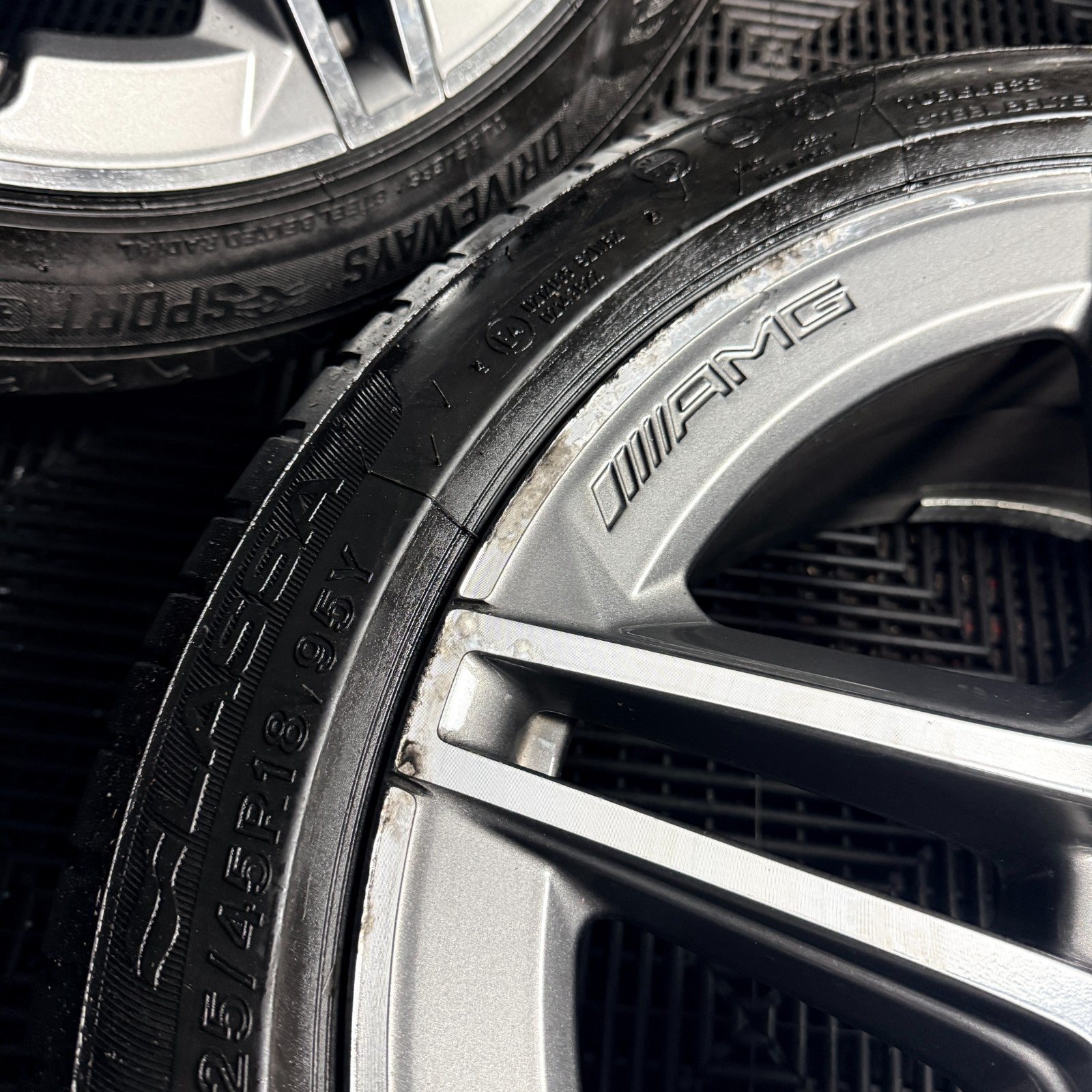 18'' Mercedes Amg A Class Cla B Alloy Wheels Tyres Alloys W177 Genuine