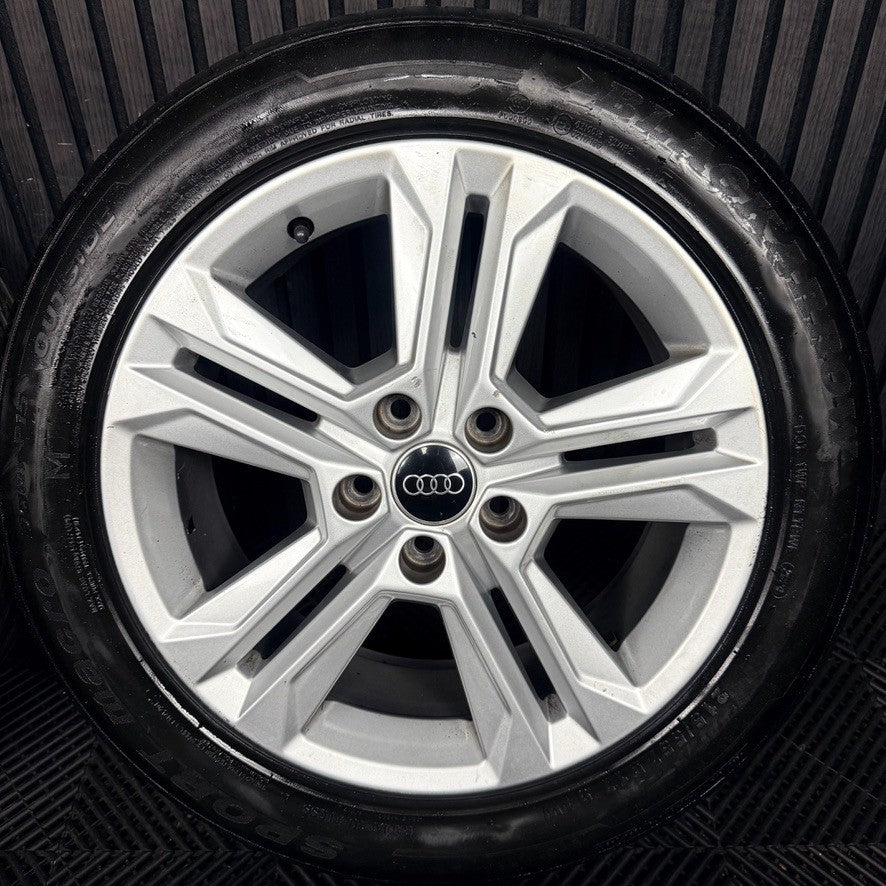 17'' Audi Q2 5 Double Spoke Alloy Wheels Tyres Alloys 81A601025AJ Genuine