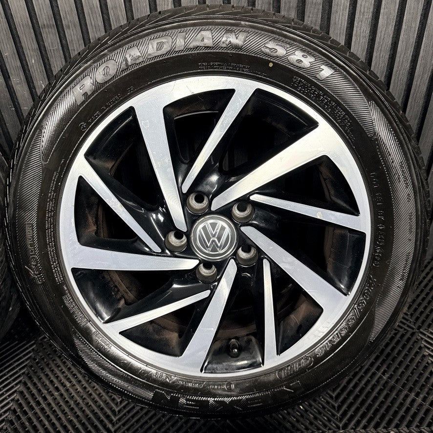 16'' VW Golf Mk7 Woodstock Mk8 Mk6 Alloy Wheels Tyres Alloys 5G0601025DS Genuine