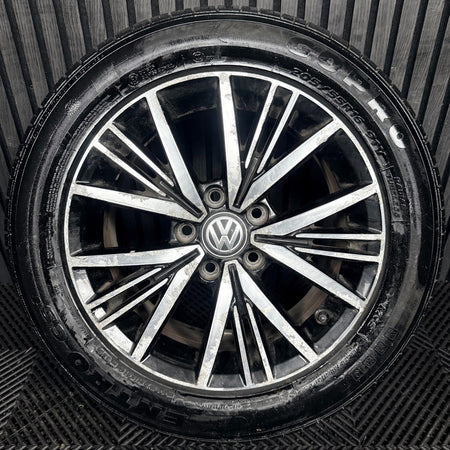 1X 16'' Genuine VW Golf MK7.5 MK7 Linas Alloy Wheel Tyre Gt Single 5G0601025CD