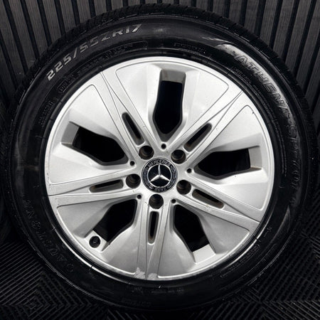 17'' Mercedes C Class W205 Silver Alloy Wheels Tyres Alloys A2054019000 Genuine