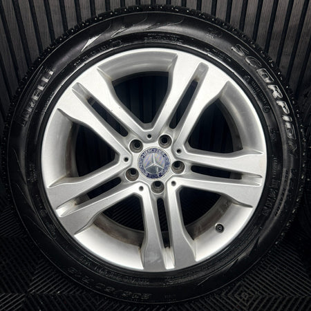 18'' Mercedes GLA Silver 5 Double Spoke Wheels Tyres Alloys A1564011300 Genuine