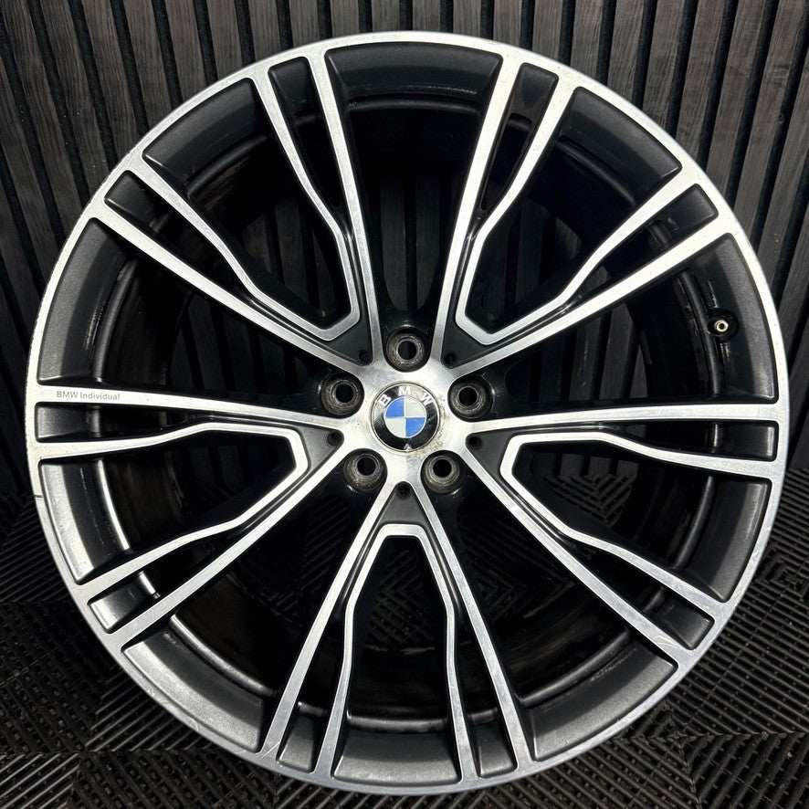 1X 21'' BMW X3 X4 G01 G02 726 M Sport Alloy Wheel Rear Back 8043671 Genuine